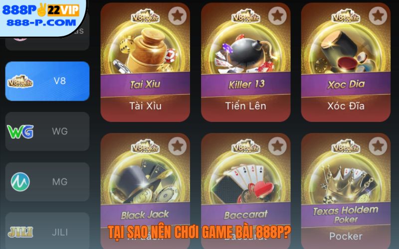 Tại sao nên chơi game bài 888P?